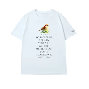 天父的麻雀短袖T恤