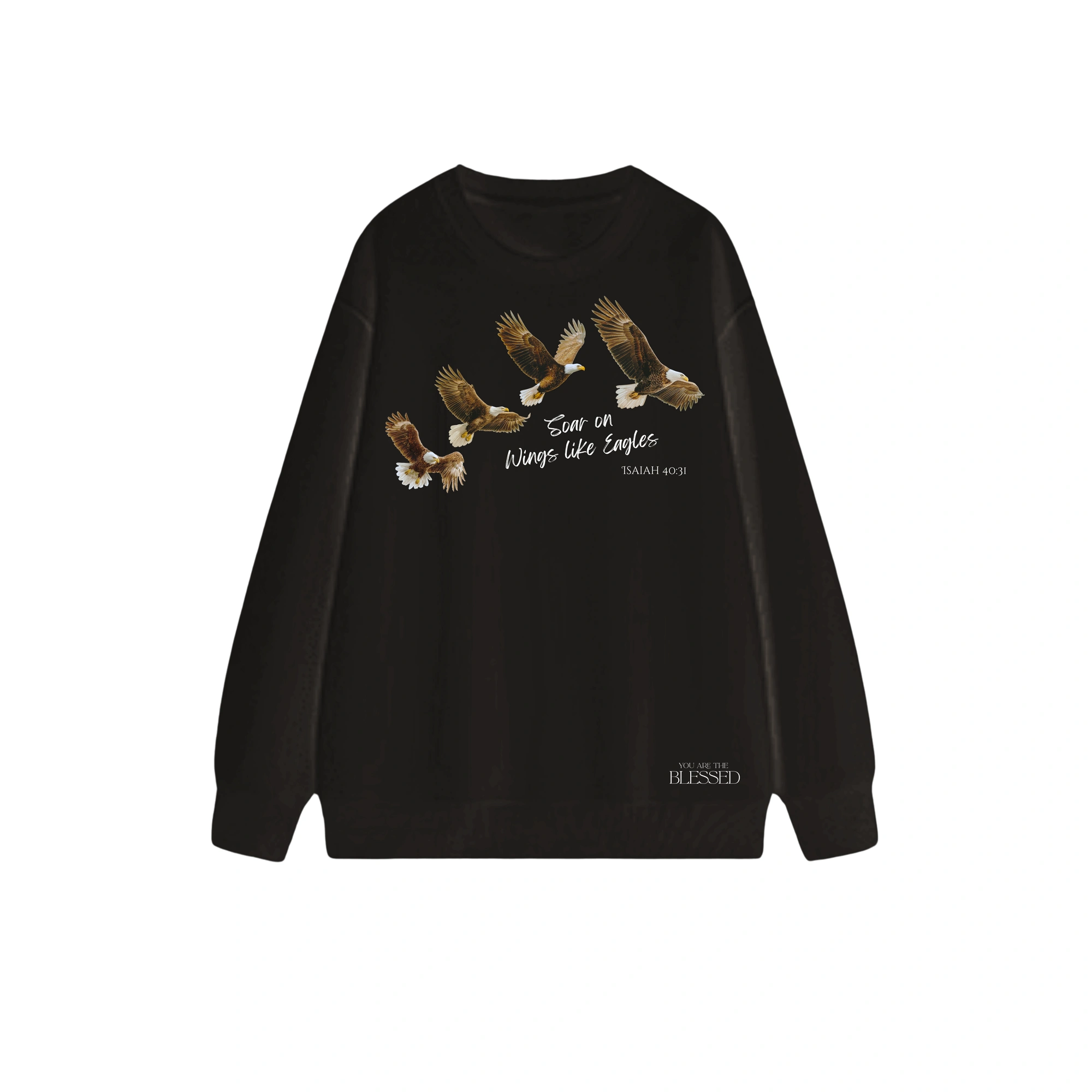 如鷹展翅長袖衛衣 - Image 3